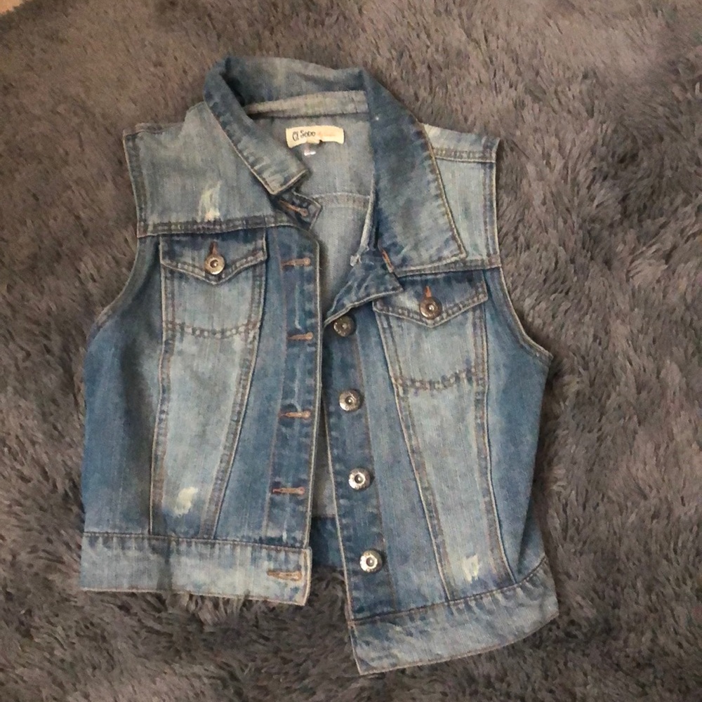 Denim vest
